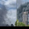Nor uriaș de fum în nordul Capitalei, unde a luat foc izolaţia unei clădiri înalte aflate în construcţie. Mesaj Ro-ALERT