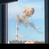 Turnul de televiziune din Harkov a fost rupt în două după un atac cu rachetă al Rusiei | VIDEO
