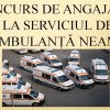 Serviciul de Ambulanță Județean Neamț organizează concurs pentru angajarea unui farmacist