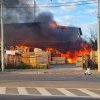 Incendiu violent în Sectorul 1 al Capitalei. Zeci de pompieri intervin de urgență, primele imagini