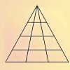Test pentru matematicienii înnăscuţi. Câte triunghiuri sunt în imagine, de fapt? Poţi şi uşor păcălit