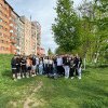 Ecologizare pe malul râului Ampoi. La acțiune au luat parte elevi militari din Alba Iulia