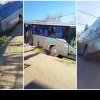 VIDEO: La un pas de nenorocire! Un autobuz a rămas fără frâne și a ajuns în șanț
