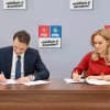 Gabriela Firea şi Sebastian Burduja au semnat protocolul pentru alianţa electorală PSD-PNL la alegerile locale din București