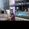 Incendiu la hotelul Parc din Mamaia din cauza unei țigări aruncate la întâmplare. Flăcările s-au extins la fațadă, demisol și parter