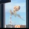 Turnul TV de 240 de metri din Harkov a fost rupt în două după un atac cu rachetă al Rusiei