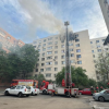 VIDEO. Doi morți și 9 răniți într-un incendiu puternic la un bloc cu opt etaje din București