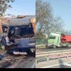 (video) Accidentul de la Măgdăcești, cu 16 răniți: Momentul în care camionul intră în microbuzul oprit la zebră și-l proiectează într-un gard