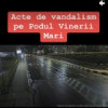 Acte de vandalism suprinse de camerele video pe Podul Vinerii Mari: Multe jardiniere cu flori, aruncate în râul Olănești!