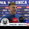 Dragoș Albu, bucuros pentru punctele obținute în meciul cu U Cluj