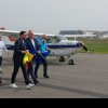 (VIDEO) Aeroportul din Craiova a intrat în spaţiul Schengen. Primul zbor – un avion din Bulgaria