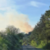 Incendiu de vegetație în apropiere de Drumul Sf. Ioan. Pompierii intervin cu forțe sporite. Miros puternic de fum resimțit în oraș.