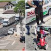 Accident între o motocicletă și un motociclu, pe strada Zimbrului