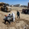 Aproximativ 200 de cadavre au fost exhumate din gropi comune la Spitalul Nasser de la Khan Yunis