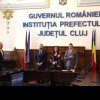 Ceremonie de depunere a jurământului pentru noul subprefect al Județului Cluj, Florentin Burz
