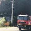 Incendiu puternic în Viseu de Sus pe strada Borcutului -O anexă gospodărească a luat foc