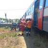 Camion lovit de tren la trecerea de cale ferată între Jucu și Bonțida