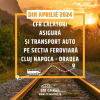 Din 1 aprilie 2024, CFR Călători asigură și serviciul de transport auto de călători pe secția Cluj Napoca – Oradea