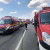 Trei persoane, grav rănite în urma unei coliziuni în lanț, în apropiere de Timișoara