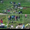 FOTO Elevi din Alba Iulia, acțiune de ecologizare pe malul râului Ampoi. Viceprimar: „respect pentru acești tineri”