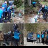 FOTO: Jandarmii din Alba, acțiune de ecologizare în Munții Apuseni. Peste 80 de saci cu deșeuri, colectați din Cheile Ordâncușii