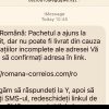 Metoda coletul: Atenție la mesajele care spun că aveți un colet blocat. Înșelăciune prin SMS, în numele Poștei Române