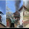 UPDATE FOTO: Incendiu la Roșia Montană: O locuință a luat foc și arde generalizat