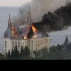 VIDEO. Castelul „Harry Potter”, aflat pe malul Mării Negre, în flăcări. Rușii au atacat Odesa cu rachete greu de interceptat