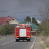 Casă în flăcări în comuna Vernești