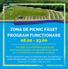 Program extins la zona de picnic Făget începând cu 1 mai