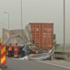 Accident rutier pe Autostrada A4 pe sensul Agigea – Ovidiu! Traficul, ingreunat in zona (GALERIE FOTO)