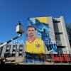 Constanta: Pictura uriasa cu Gheorghe Hagi, pe un intreg perete al Școlii Gimnaziale nr. 38 Dimitrie Cantenir“ (GALERIE FOTO + VIDEO)