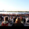 Flash mob pe Faleza Ivan Patzaichin din Tulcea. Sute de tulceni au fost prezenti (FOTO)