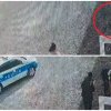 VIDEO. Bărbat salvat de un polițișt după ce a leșinat pe o bancă din fața unui magazin, în Timiș