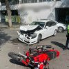 Accident pe Aleea Stadionului! O motocicletă a fost făcută praf lângă Cluj Arena - FOTO