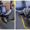 Bunul simț nu se predă pe TikTok! Tânără surprinsă cu picioarele pe scaun într-un autobuz din Cluj: „Se văd cei 7 ani de acasă”