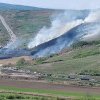Incendiu puternic de stufăriș lângă centura Vâlcele-Apahida! Flăcările s-au extins de la o autoutilitară care a luat foc - FOTO