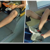 ,,Nu ia nimeni măsuri. Sunt foarte mulți călători care fac așa” - Tineri surprinși fără nicio jenă cu picioarele pe scaun într-un autobuz din Cluj