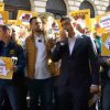 Protest AUR la sediul Autorităţii Electorale Permanente. Ce mesaj a ținut să le transmită George Simion românilor din diaspora – VIDEO