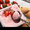 Înghețată de căpșuni cu lapte condensat. Deliciul garantat al verii
