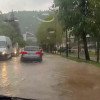 DN 1, blocat în zona şoselei de centură din Sinaia, după o ploaie torenţială