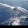 Două nave militare chineze au atacat cu tunuri de apă un vapor al Pazei de Coastă din Filipine și l-au avariat. VIDEO