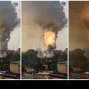 Momentul dramatic când un depozit de artificii s-a aprins și flăcările au provocat explozii uriașe mortale, într-un oraș din India. VIDEO