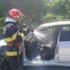 Un bărbat a murit într-o mașină cuprinsă de flăcări într-o parcare din Suceava