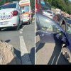 Politician român, rănit grav după ce un bolovan desprins din munte a căzut pe mașina condusă de el