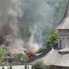Incendiu în apropiere de Mănăstirea Voroneț