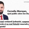 (P.E.) Corneliu Mureșan, apel public către Ion Dumitrel: „Respectați cetățenii județului, suspendați-vă din funcție și nu mai folosiți resursele publice în campanie!”