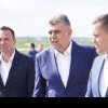 Premierul Marcel Ciolacu și președintele CJ Dâmbovița, Corneliu Ștefan au mers pe șantierul DN7 Bâldana – Titu