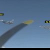 Un avion rusesc și unul american, filmate unul lângă celălalt deasupra Strâmtorii Bering