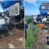 Un om a murit iar altul a fost rănit după ce o mașină a fost izbită de trenul Budapesta - București